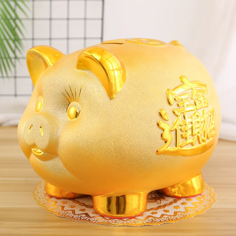 

Secret Large Coin Money Box Adult Kids Cartoon Hidden Storage Atm Cute Ceramic Pig Piggy Bank Paper Money Tirelire Home Decor 50