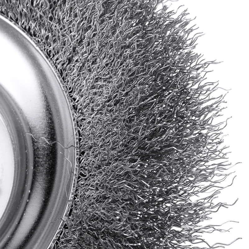 

8in Fine Wire Wheel Brush Grass Trimmer Head Weeding Disc Cleaning Tools Lawn Mower Grass Cutter For Garden Tool Accessories