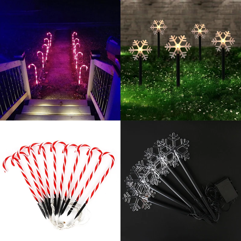 Рождественские светильники тростника рождественские украшения для дома и сада