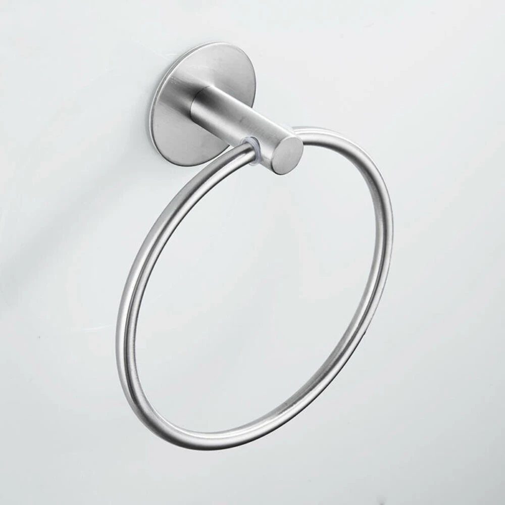 Bathroom Toilet Towel Ring Holder Rail High Shine Stainless Steel Wall Mounted Mirror-polished High-brightness | Дом и сад
