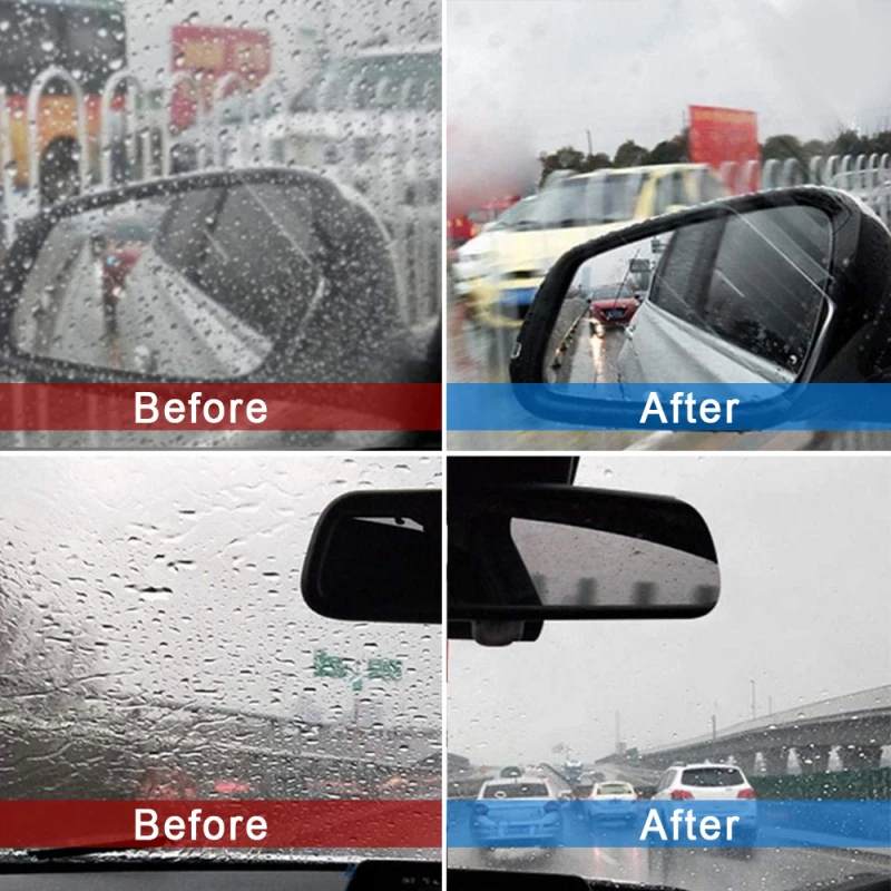50ml Automobile Windshield Water Repellent Ati-Fog Agent Car Coating Windows Waterproof Rainproof Nano Hydrophobic |
