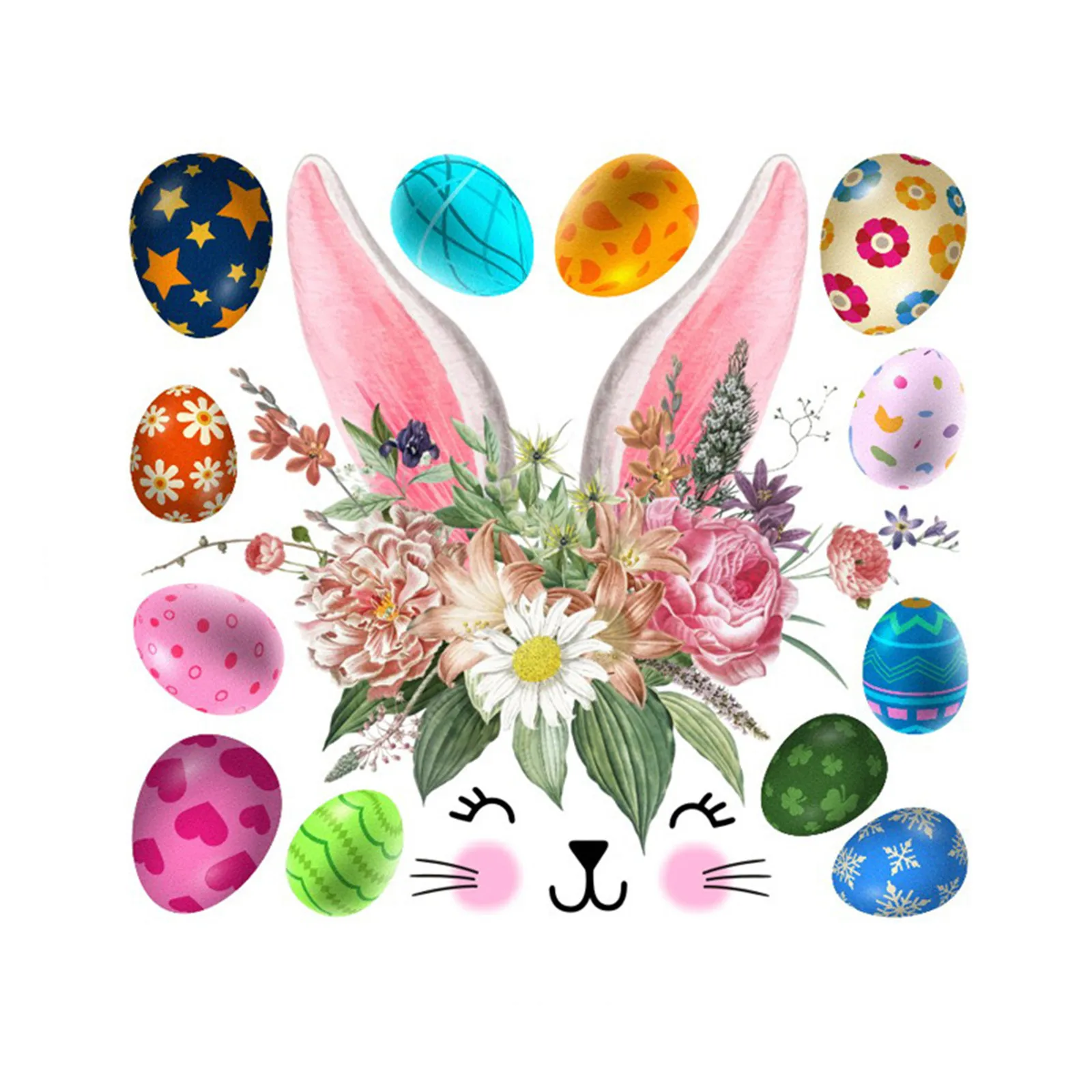 Пасхальные наклейки на холодильник из ПВХ декоративные стикеры Настенные