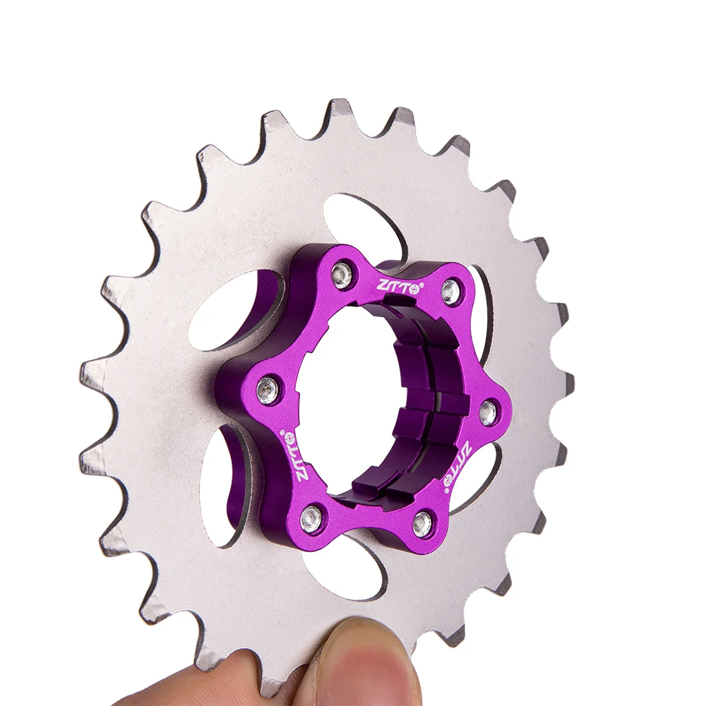 Односкоростной велосипед ZTTO MTB 1 скорость звездочка BMX 16T 17T 18T 19T 20T 21T 22T 23T K7 с ЧПУ