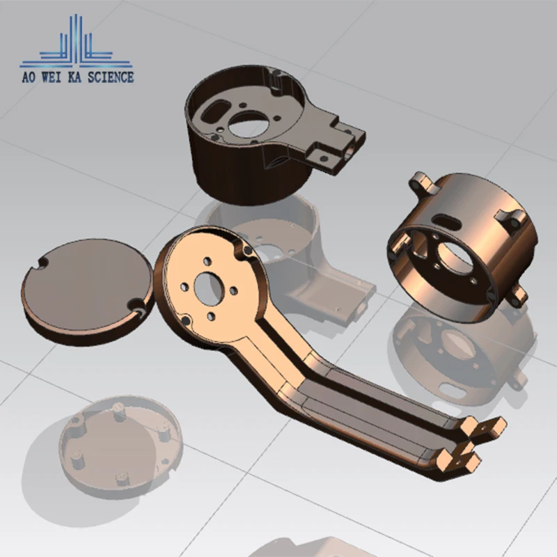CNC Аппаратные части детали из алюминиевого сплава поверхность анода
