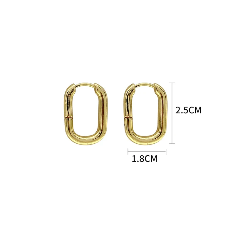 

Minimalist Earrings Charm Women Trendy Ellipse Vintage Simple Party Handmade Earrings Accessories Prevent Allergy Jewelry Gifts