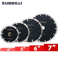 subrilli 4567 inch diamond saw blade segments dry wet cutting disc for marble concrete porcelain tile circular diamond disk