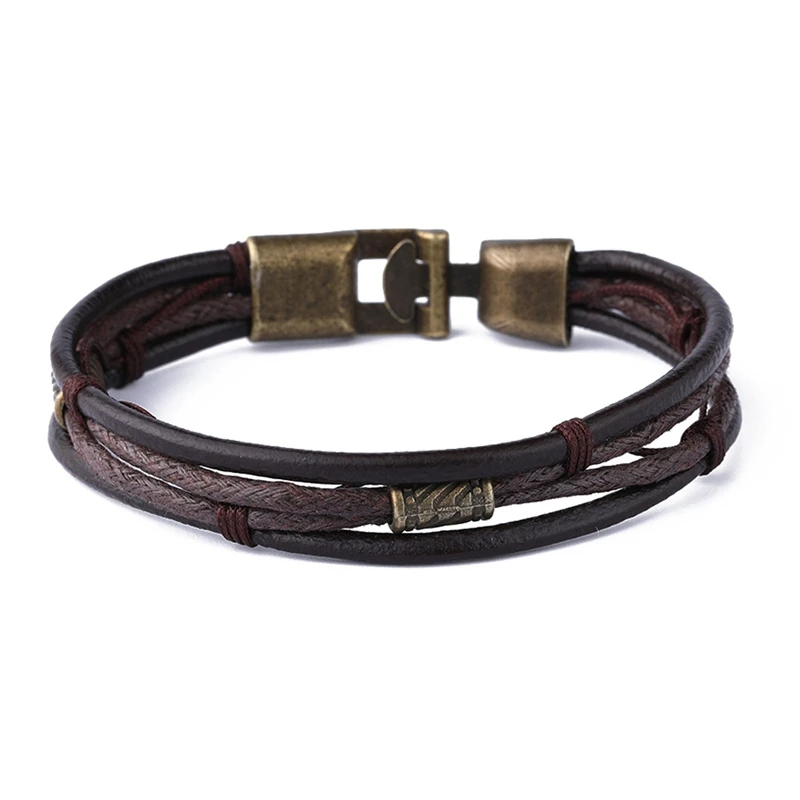 

1pc Hot Men's Retro Woven Beaded Bracelet Fashion Luxury Accessories Charm Bracelet DIY Combination Wild Handsome Gift