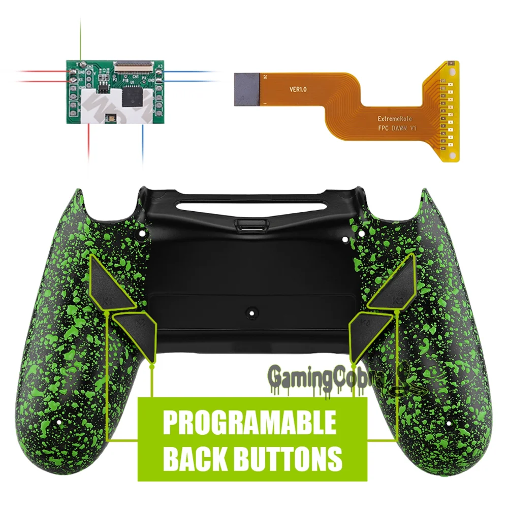 Рассвет программируемый Remap комплект для PS4 тонкий поляризационный фильтр Pro контроллер JDM 040/050/055 w/задняя крышка в виде ракушки и 4 и пуговицами на спине