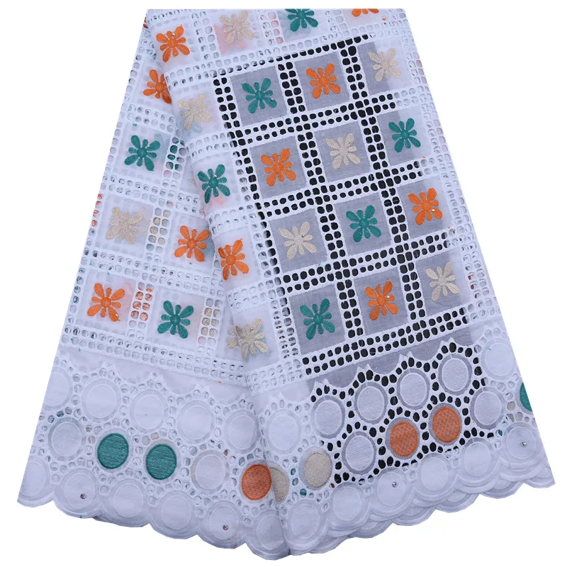 Новое поступление африканская швейцарская 100% хлопковая вуаль кружево в