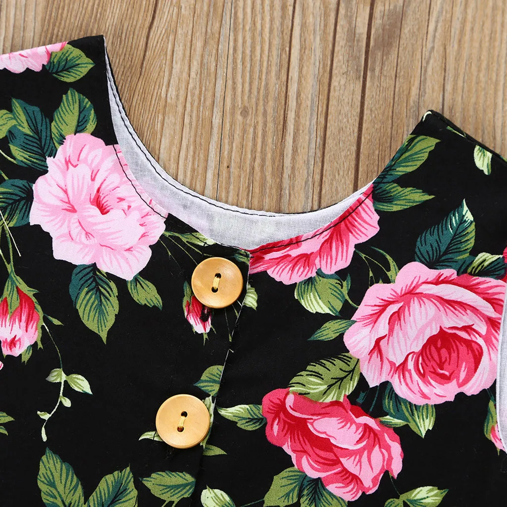 

Dresses Toddler Kids Baby Girl Princess Dress Floral Dresses+Headband Outfits Clothes 2021