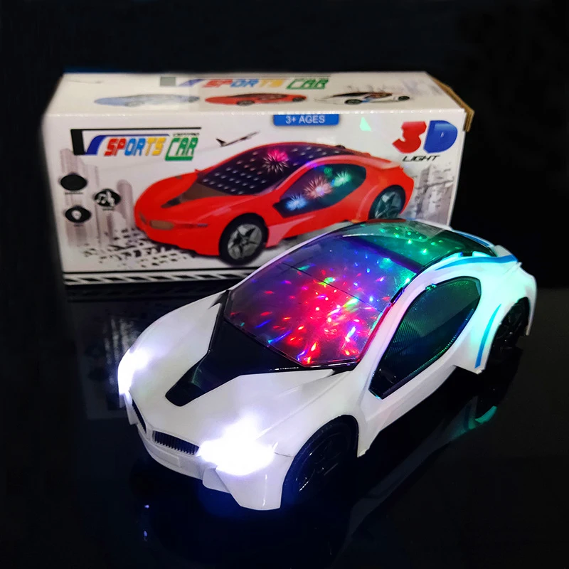 

Hot LED Light Electronics Cars Kids Toys For Boys Mini Cartoon Music Flash Concept Car Models Toys For Children Birthday Gifts