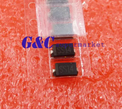 50 шт. 1N5819 SS14 40V 1A выпрямительный диод Шоттки SMA DO214AC SMD|Интегральные схемы| |