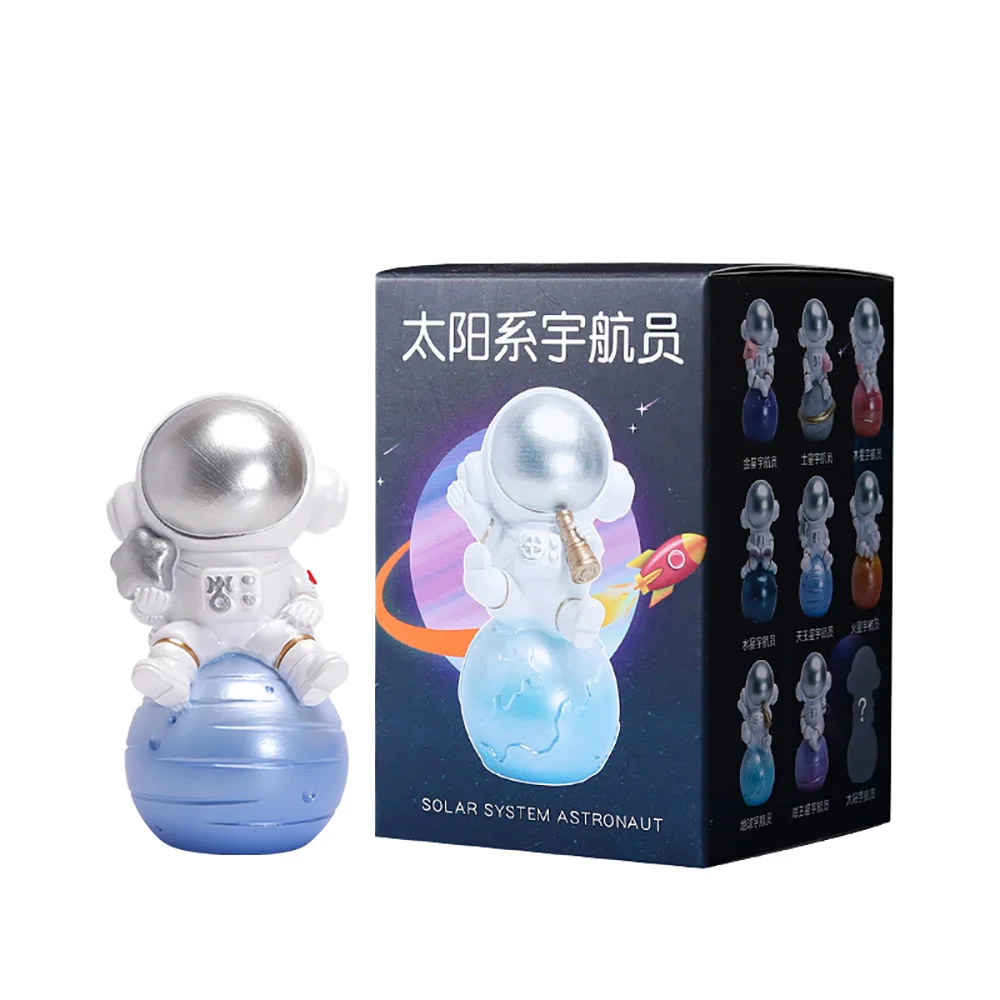 Астронавт на солнечной системе статуэтка загадочная коробка детские игрушки