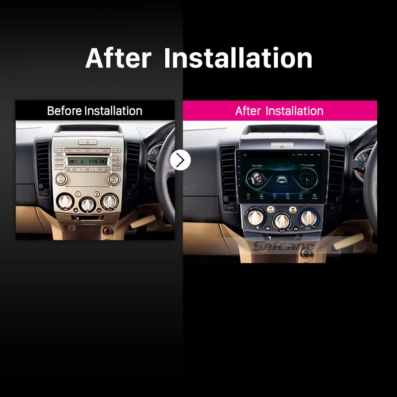 Автомобильное радио Seicane на Android 9 1 с сенсорным экраном дюймов GPS для Ford Everest/Ranger Mazda