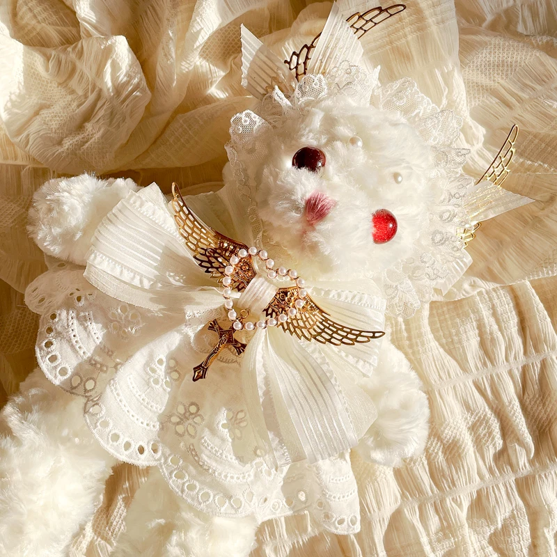 

Original Handmade Bear Lolita Cute Bear Bag Plush Crossbody Bag JK Backpack