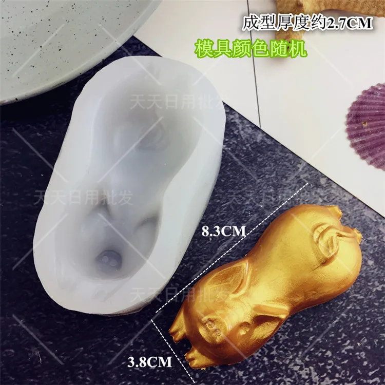 Силиконовая форма для милой свиньи торта помадки кекса желе конфет фотография |