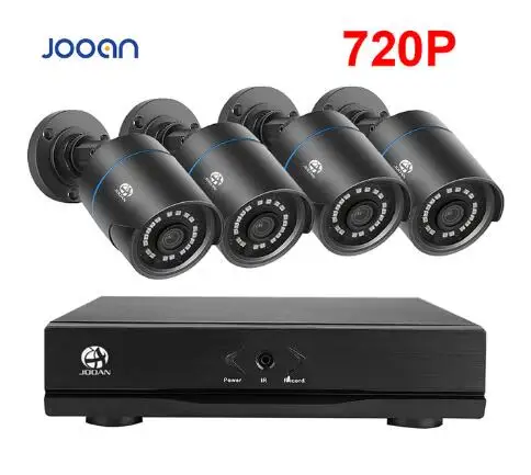 S-404AHD-4A-EU Jooan 704NVR 4CH NVR комплект 720 P POE Камера Системы HD Безопасности IP Камера Системы CCTV Мониторы Системы выполните наблюдения сети - Цвет: S-404AHD-4A-EU