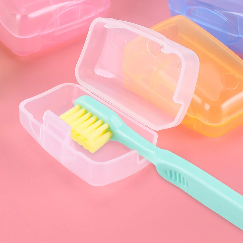 

5Pcs Portable Toothbrush Cover Case Travel Hiking Camping Tooth Brush Cap Protective Sleeve Toothbrush Holder Protect Bathroom