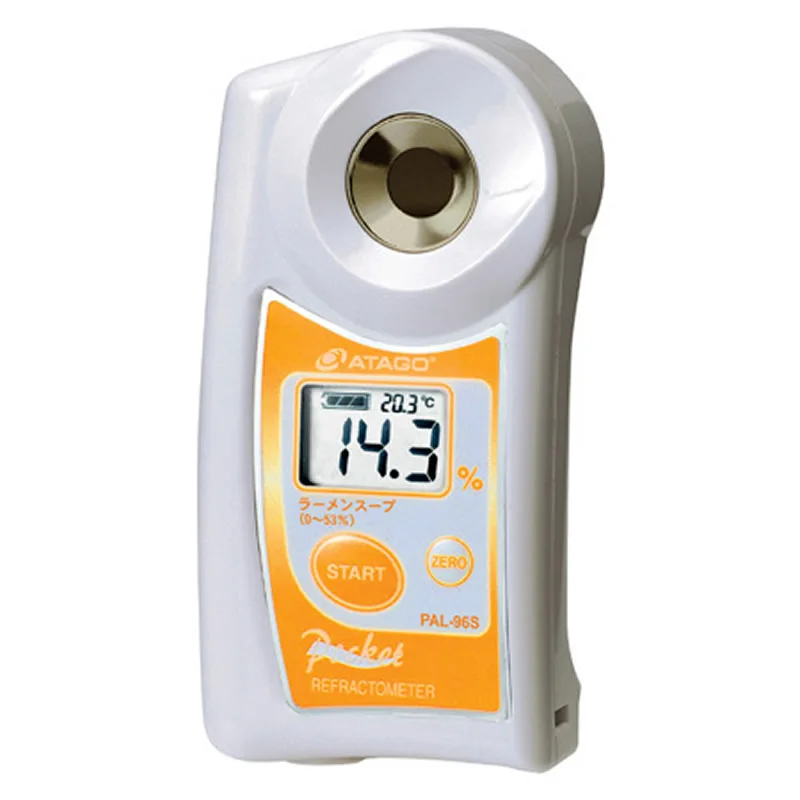 

Детектор соли для лапши ATAGO PAL-96S, Цифровой рефрактометр для супа, рефрактометр Baume Точность: ± 0.2%-± 0.3%