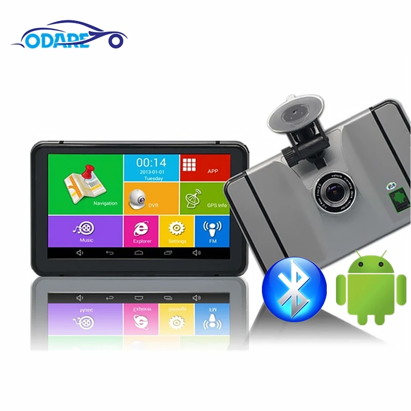 Автомобильный видеорегистратор Odare 7 дюймов HD GPS навигация FM Bluetooth AVIN Navitel Европа