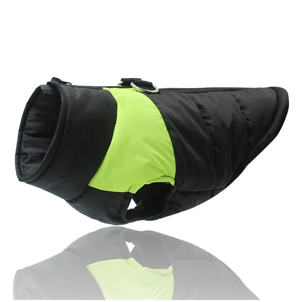 Зимняя одежда с принтом в виде собак Водонепроницаемый ПЭТ Жилет хлопковой