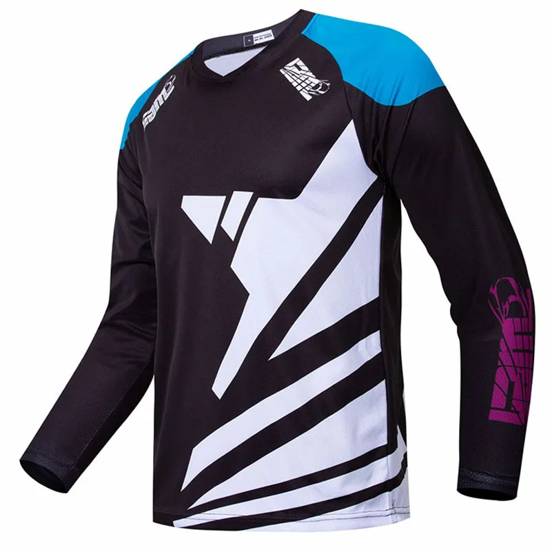 

YBM MX Enduro Downhill Jerseys Mountain Bike Racing Clothing DH MTB Shirt Black Long Jersey Motocross T Shirt Men