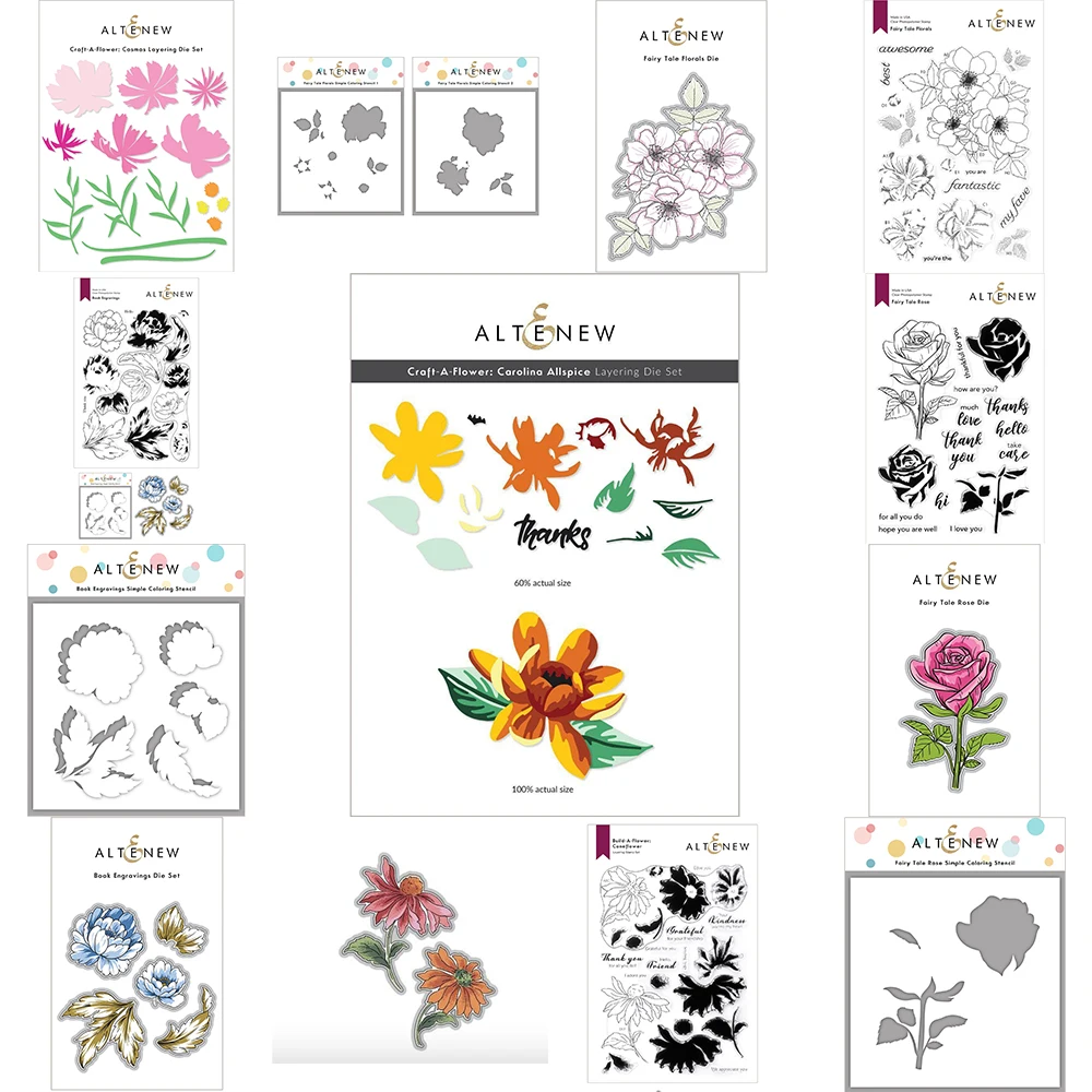 

2022 Cosmos Metal Cutting Dies Book Engravings Fairy Tale Floral Rose Coloring Layering Stencil Scrapbook Decorate Emboss Stamps