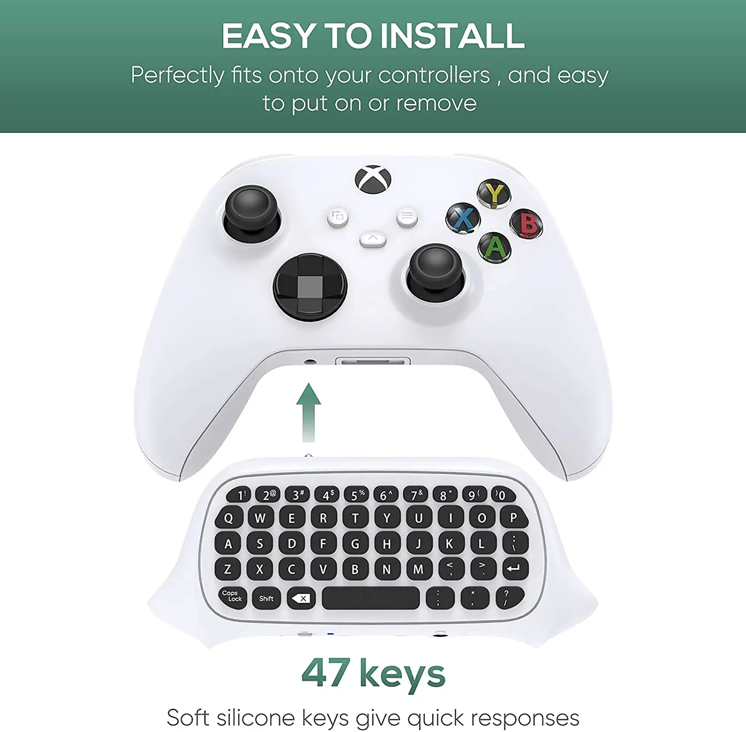 Контроллер клавиатура с аудио для Xbox Series X/S One S беспроводной 2 4G USB геймпад чатная