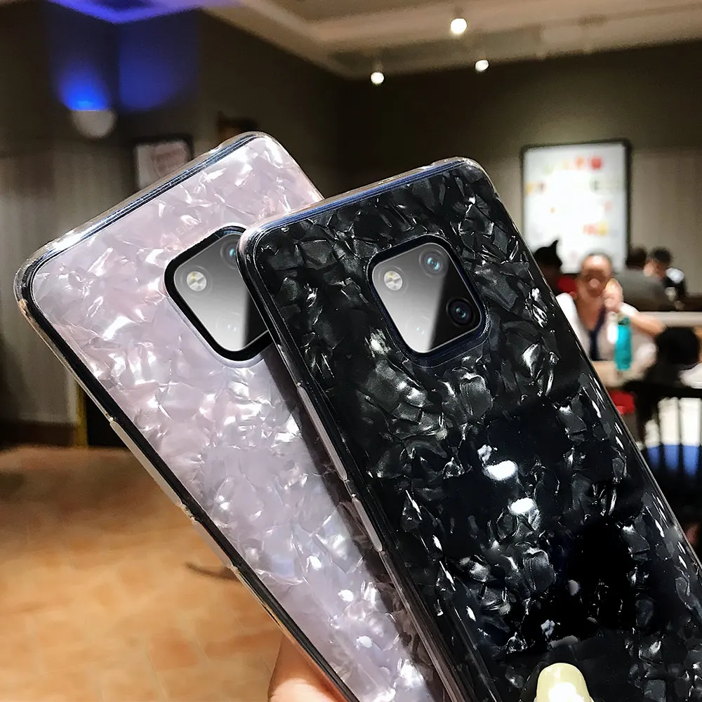 Мягкий силиконовый чехол Pepmune Gloss Marble для Huawei P30 Pro Mate 20 роскошный блестящий