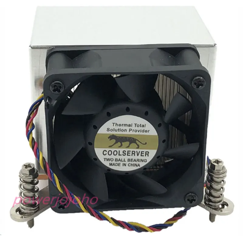 2U server active cooler industril computer CPU Fan Cooling Heatsink for LGA2011 Copper plus aluminum side-blown 4pin | Компьютеры и
