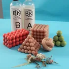 Силиконовая форма для свечей, большая форма в форме Куба-пузыря для украшения рабочего стола ручной работы, силиконовая форма для ароматерапии, гипса, эпоксидной смолы