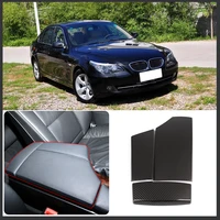for 2004 2010 bmw 5 series e60 abs carbon fiber car armrest box protective cover sticker car interior decoration accessories