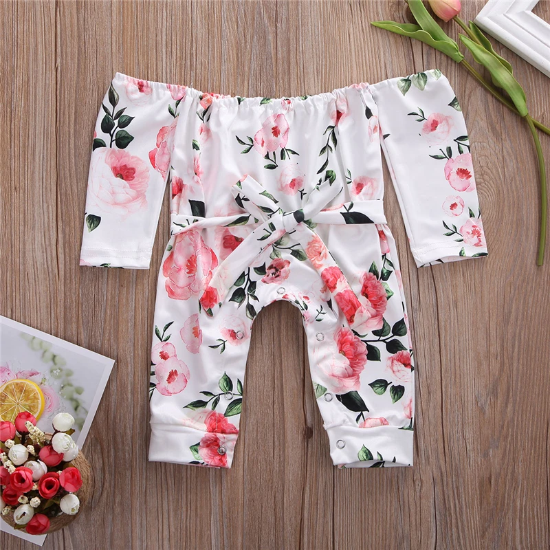 Детский комбинезон с открытыми плечами на шнуровке длинным рукавом | Мать и