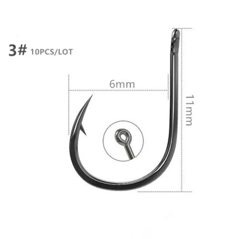 Hot Salling Box Fish Hook High Carbon Steel Barbed 3#-12# Series Fly Worm Pond Bait Bracket Fixture Hole Pesca | Спорт и развлечения