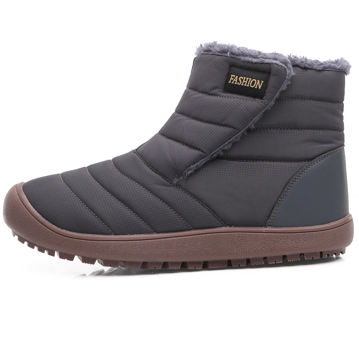 2019 Fashion Winter Men Boots Waterproof Comfortable Snow Fur Warm Ankle Shoes Footwear Male Lightweight | Обувь