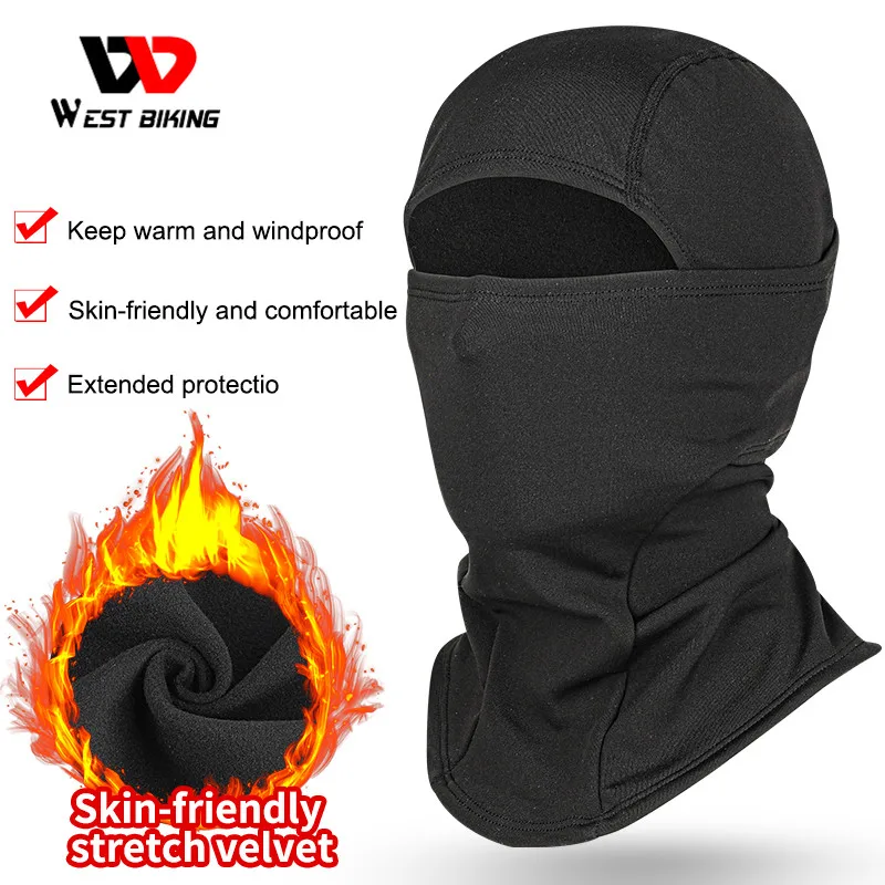 

WEST BIKING Зимние головные уборы для велоспорта теплый спортивный шарф ветрозащитный Велосипедный Чехол для лица Мужская Женская велосипедная...