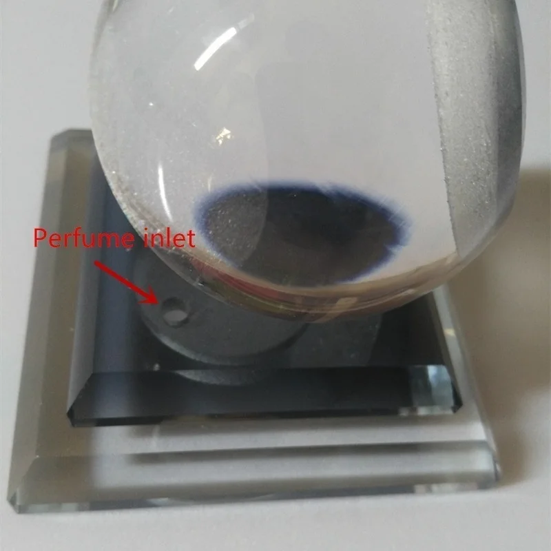 

High quality crystal car perfume seat interior decoration air freshener bottle with watch