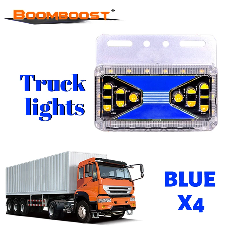 

Water Side Light Waterproof 30LED Engineering Plastic Driving Warning Light 24V 6D High-brightness 4 Kinds of Shining