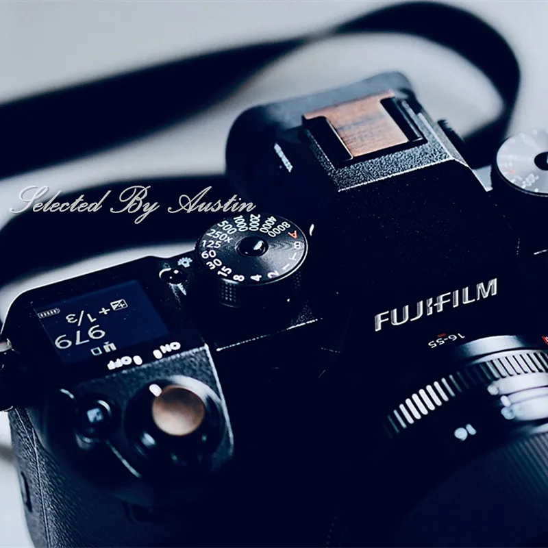 Дерево Горячий башмак Крышка Кнопка спуска затвора для Fuji XT4 Fujifilm X T4|Аксессуары