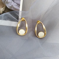 simple water drop earrings for women matte temperament pendientes piercing vintage jewelry charm boucle oreille femme
