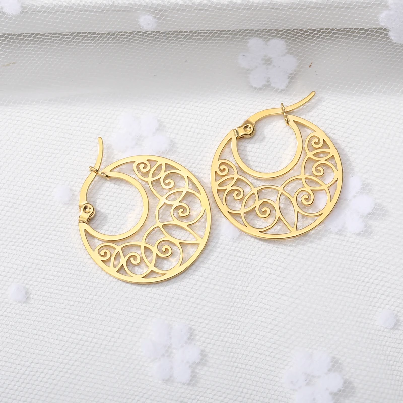 

Fashion Statement Earring 2020 Geometric Round Earrings For Women Dangle Hanging Earrings Charm Earing Modern Female Jewelry