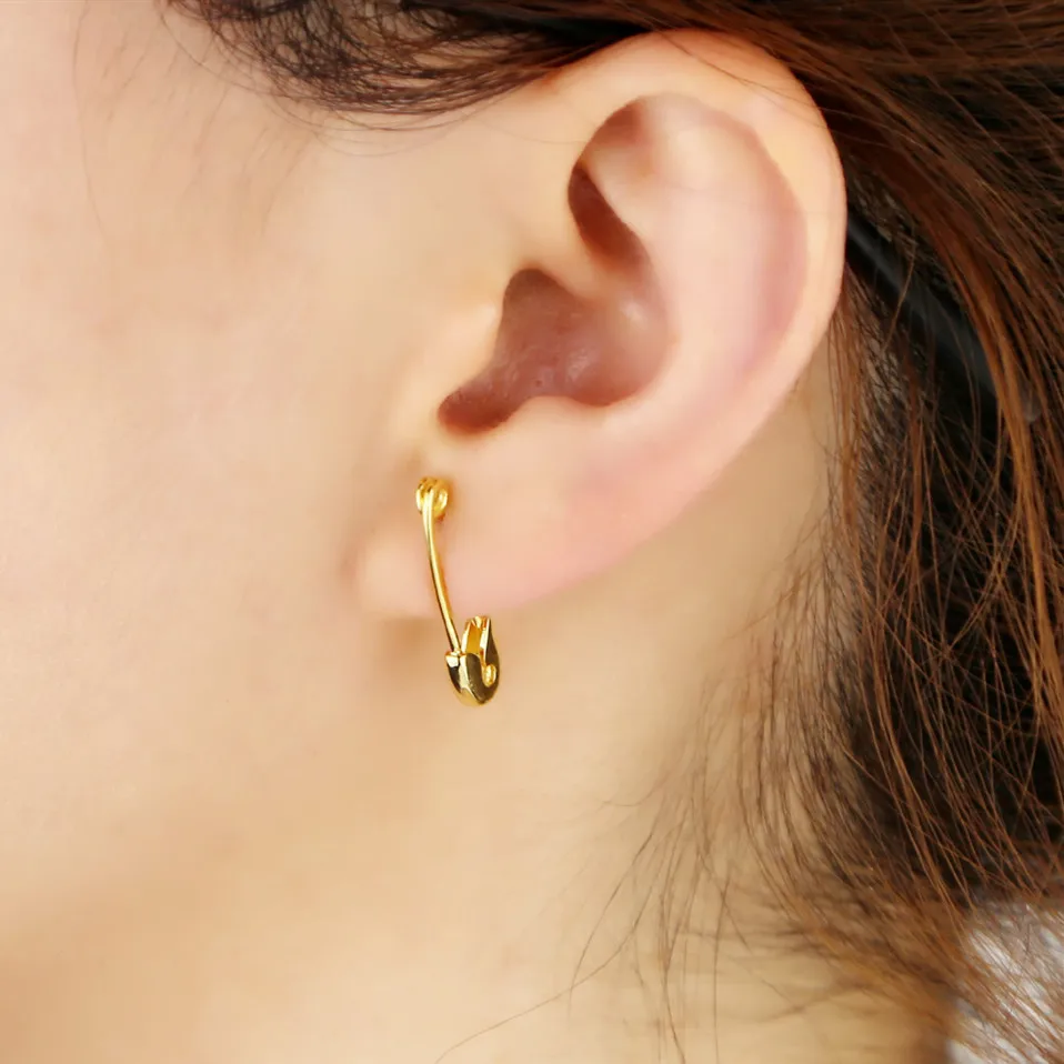 2021 Минимальная изящная милая безопасная Заколка гвоздик полированные без камня