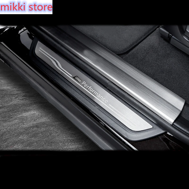 Аксессуары Накладка на порог защитные наклейки для BMW 3 4 5 серии 3GT F20 F30 F34 X1 X3 X4 X5 X6