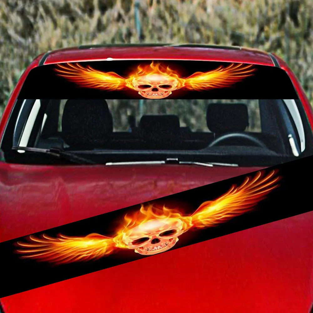 

Terror Car Sticker Windshield Exterior PVC Sunshade Decals See-through