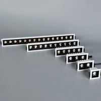 dimmable led downlight spot light line light bar creative linear long strip cri 92 living room corridor light recessed light
