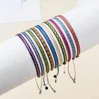 zmzy weave new boho handmade braided bracelets for women pattern adjustable rope bracelet vintage colombia wayuu jewelry