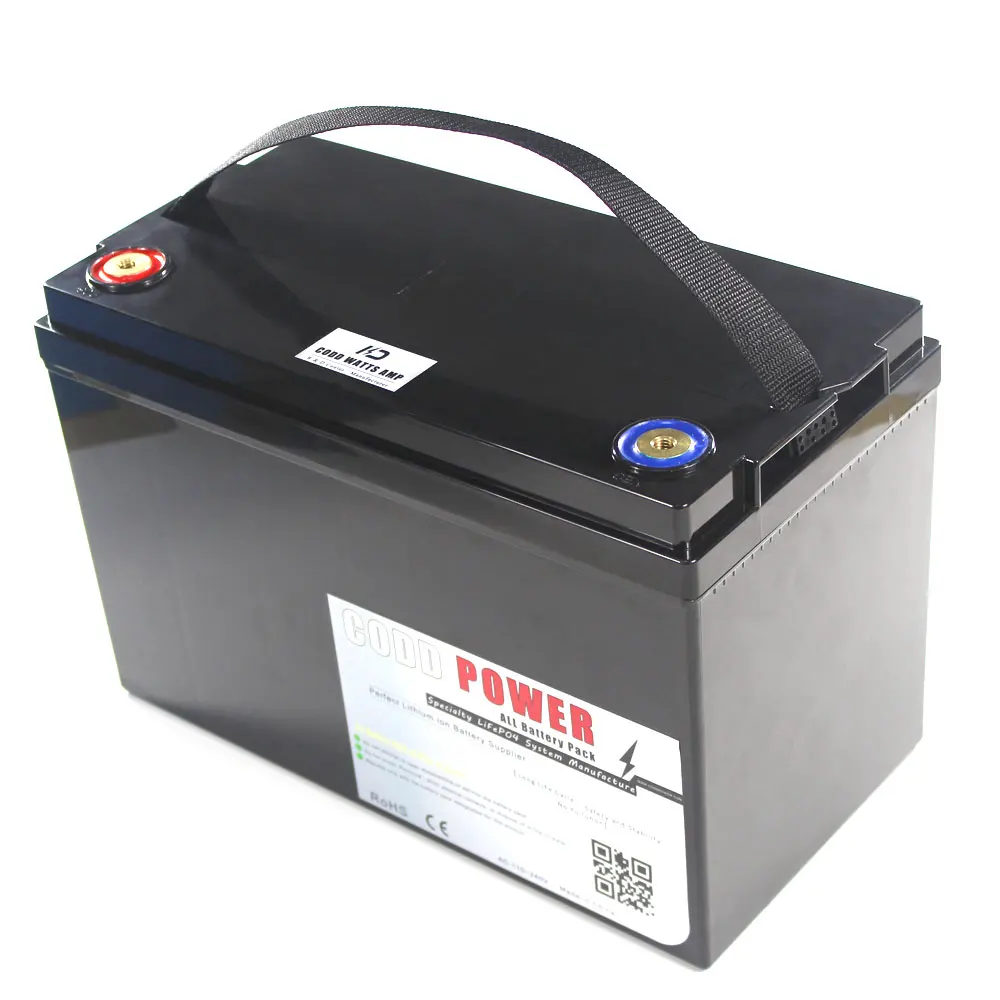 Водонепроницаемый 24V 100AH литий-ионный Батарея Электрический велосипед Солнечный