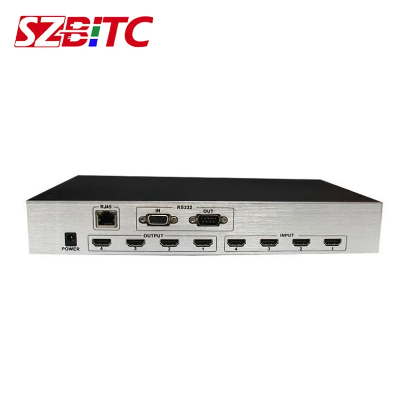 Сплиттер SZBITC 4K HD Matrix 4x4 видеопереключатель 4 в out устройство для контроля видео EDID
