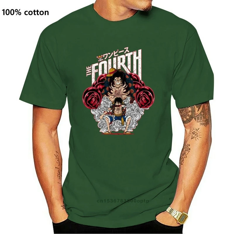 

New Anime The Fourth Gear V1 One Piece Monkey D Luffy T Shirt All Sizes S-3Xl Big Tall Tee Shirt