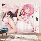 Шторы на окна с 3D-принтом для девочек, японские аниме занавески для окон в спальню, домашний декор под заказ